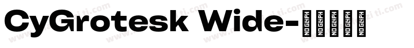 CyGrotesk Wide字体转换